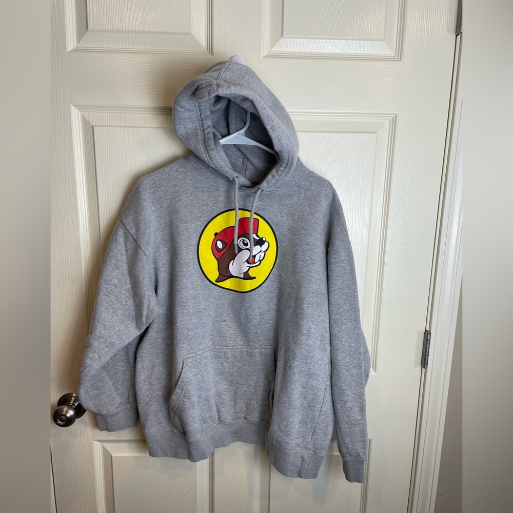 Bucees Gray Hoodie with Beaver Logo XL - Picture 2 of 10